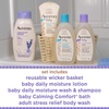image:imageAveeno Baby Bathtime Solutions Mommy amp Me Gift Set Baby Wash amp Shampoo Calming Bath Daily Moisturizing Lotion and Stress Relief Body Wash for Mom Colloidal Oat Baby Bath Essentials 4 itemsMom  Baby Pack of 4