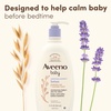 image:imageAveeno Baby Calming Comfort Moisturizing Body Lotion with Relaxing Lavender amp Vanilla Scents NonGreasy Baby Lotion Nourishing Prebiotic Oatmeal Paraben amp PhthalateFree 18 fl oz12 Fl Oz Pack of 1