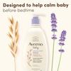 image:imageAveeno Baby Calming Comfort Moisturizing Body Lotion with Relaxing Lavender amp Vanilla Scents NonGreasy Baby Lotion Nourishing Prebiotic Oatmeal Paraben amp PhthalateFree 18 fl oz18 Fl Oz Pack of 1
