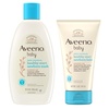 image:imageBundle of Aveeno Baby Healthy Start Newborn Wash Hypoallergenic Baby Body Wash with Prebiotic Oat FragranceFree 8 fl oz  Newborn Balm Baby Skin Balm with Prebiotic Oat  FragranceFree 5 oz8 fl oz Wash  5 Ounce Balm Pack of 1