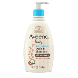 image:imageAveeno Baby Daily Moisturizing 2in1 Wash amp Shampoo Baby Body Wash amp Shampoo with Shea Butter amp Oat Extract Gently Cleanses Babys Sensitive Skin amp Scalp Gentle Coconut Scent 12 fl oz12 Fl Oz Pack of 1