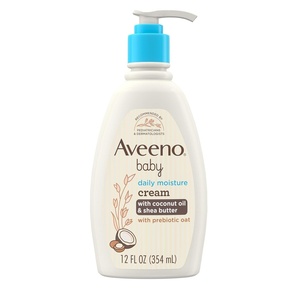 image:imageAveeno Baby Daily Moisturizing Cream with Prebiotic Oat Hypoallergenic Baby Lotion with Coconut Oil amp Shea Butter Moisturizes Sensitive Skin for 24 Hours Gentle Coconut Scent 12 fl oz12 Fl Oz Pack of 1
