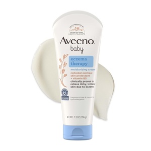 image:imageAveeno Baby Eczema Therapy Moisturizing Cream Natural Colloidal Oatmeal amp Vitamin B5 Baby Cream for Dry Itchy Irritated Skin Due to Eczema Paraben amp SteroidFree 12 fl oz73 Ounce Pack of 1