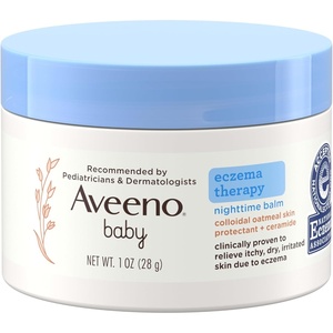 image:imageAveeno Baby Eczema Therapy Nighttime Body Balm Moisturizing Eczema Balm for Babies with Colloidal Oat amp Ceramide Soothes Dry Itchy Skin Hypoallergenic Fragrance amp Steroid Free 11 oz1 Ounce Pack of 1