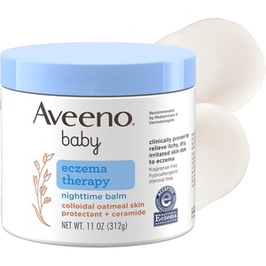 image:imageAveeno Baby Eczema Therapy Nighttime Body Balm Moisturizing Eczema Balm for Babies with Colloidal Oat amp Ceramide Soothes Dry Itchy Skin Hypoallergenic Fragrance amp Steroid Free 11 oz11 Ounce Pack of 1