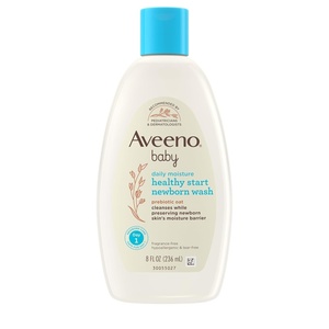 image:imageAveeno Baby Healthy Start Nourishing Newborn Wash Hypoallergenic Baby Body Wash Prebiotic Oat Gently Cleanses Sensitive Skin No added Fragrances amp Parabens Tearfree 8 fl ozFragrance Free