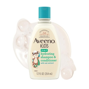 image:imageAveeno Kids 2in1 Shampoo and Conditioner Hydrating Shampoo and Conditioner for Soft Smooth and Easily Manageable Hair Oat Extract Formula Gentle Scent Hypoallergenic 12 fl oz 3 PackShampoo  Conditioner