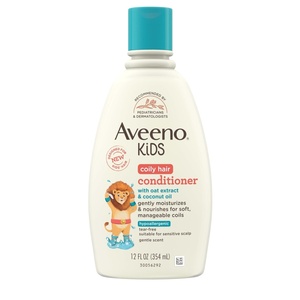 image:imageAveeno Kids Curly Hair Conditioner Hydrating Conditioner Kids Curly Hair Products Oat Extract amp Shea Butter Gentle Scent 12 fl oz Pack of 1Conditioner