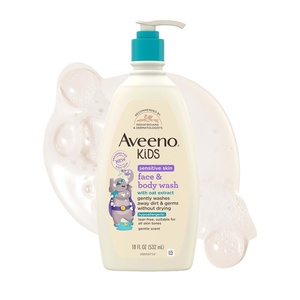 image:imageAveeno Kids Sensitive Skin Face amp Body Wash Nourishing Oat Extract Wash Away Dirt and Germs Without Drying Kids Body Wash is TearFree Hypoallergenic Sulfate amp DyeFree 18 Fl Oz18 Fl Oz Pack of 1