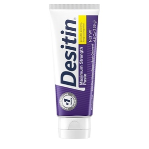 image:imageDesitin Maximum Strength Baby Diaper Rash Cream 40 Zinc Oxide for Treatment Relief amp Prevention Hypoallergenic Phthalate amp ParabenFree Paste Protects Skin For Up To 12 Hours 16 oz48 Ounce Pack of 36