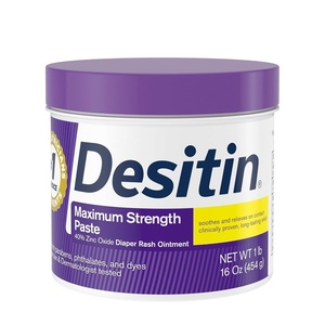 image:imageDesitin Maximum Strength Baby Diaper Rash Cream 40 Zinc Oxide for Treatment Relief amp Prevention Hypoallergenic Phthalate amp ParabenFree Paste Protects Skin For Up To 12 Hours 16 oz16 Ounce Pack of 4