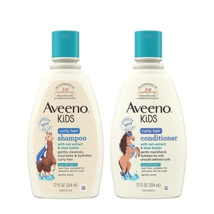 image:imageAVEENO BABY Kids Curly Hair Shampoo and Conditioner Set 12 fl Oz each with Oat Extract amp Shea Butter Hydrating Hypoallergenic Moisturizing for Defined Curls Gentle for Kids Developing HairShampoo  Conditioner