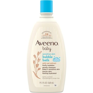 image:imageAveeno Baby Sensitive Skin Bubble Bath with Oat Extract Gently Cleanses and Leaves Skin Feeling Hydrated TearFree Formula Hypoallergenic Paraben Phthalate Soap amp DyeFree 192 fl Oz192 Fl Oz Pack of 1